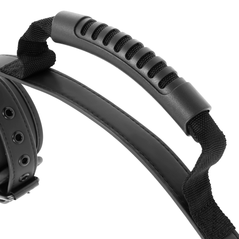 Neoprene lined handcuffs with handle