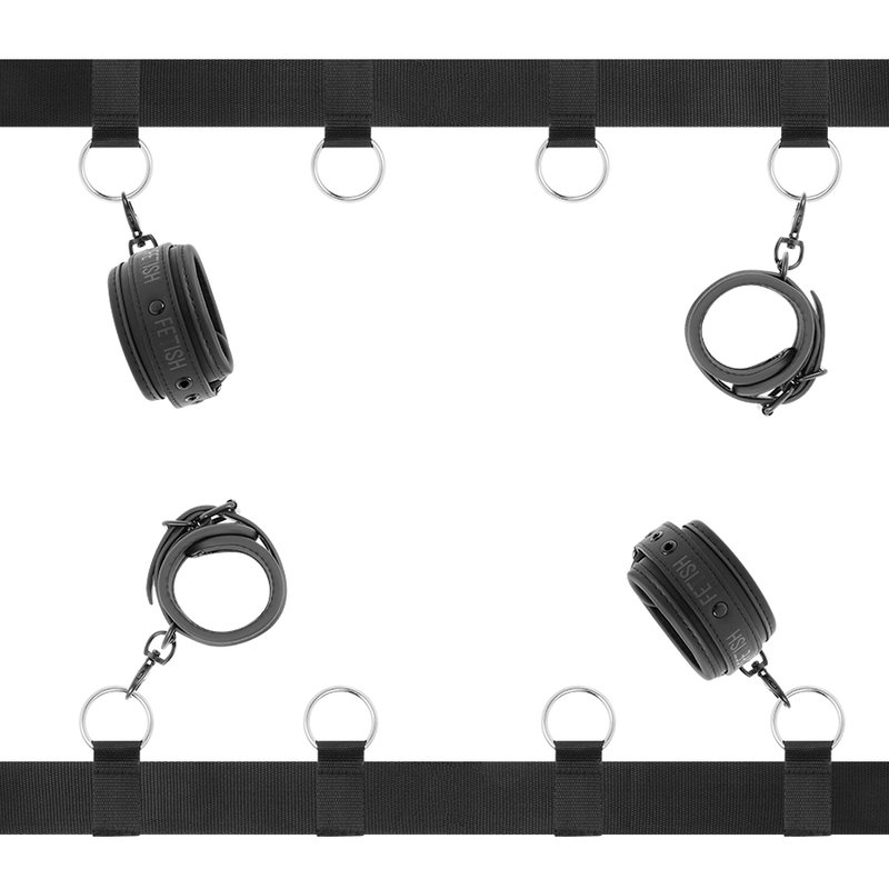 Luxury bed tie set with neoprene lining