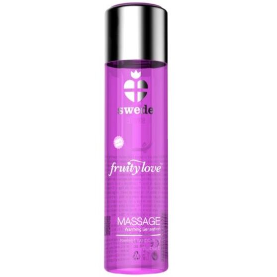 Fruity love effet réchauffant huile de massage framboise rose et rhubarbe 60 ml