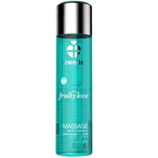 Fruity love huile de massage effet chauffant cassis et citron vert 60 ml