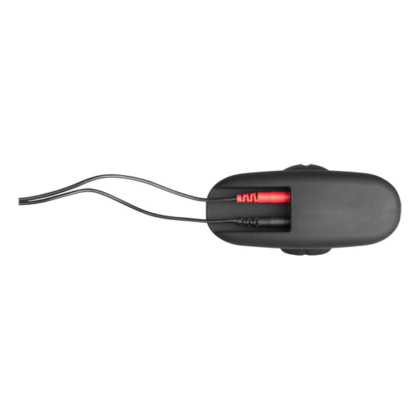 Black silicone rocker butt plug medium