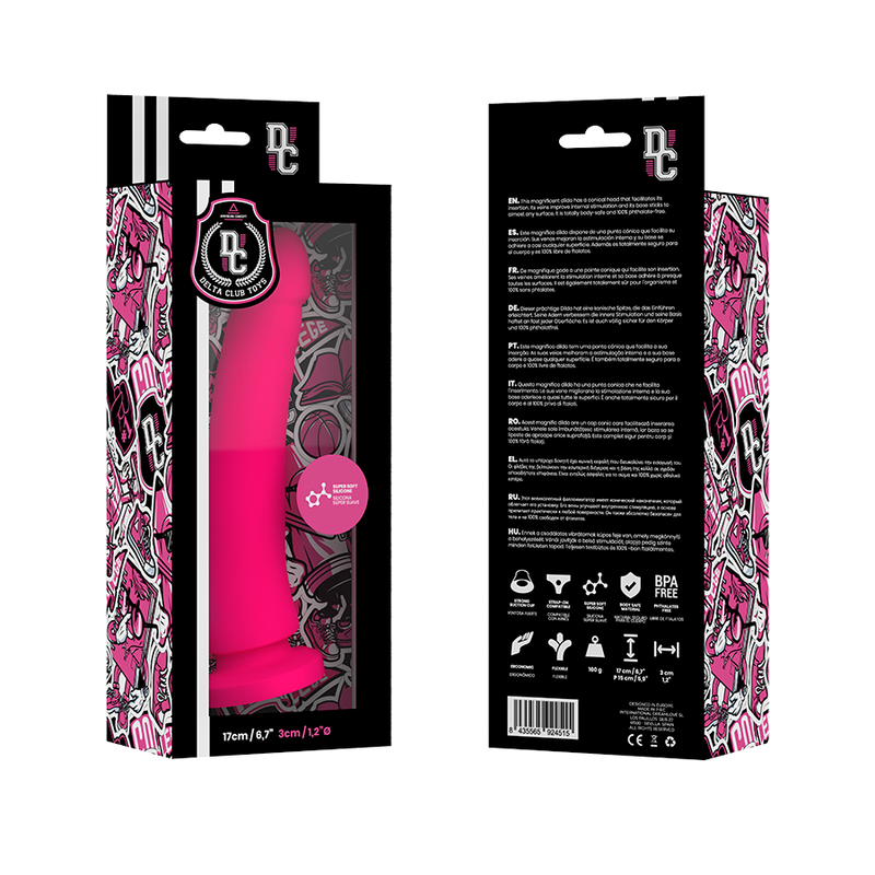 Toys medical silicone dildo pink 17 cm -o- 3 cm