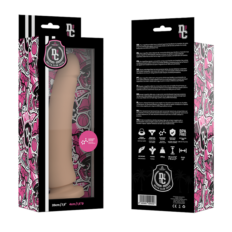 Toys natural medical silicone dildo 20 cm -o- 4 cm