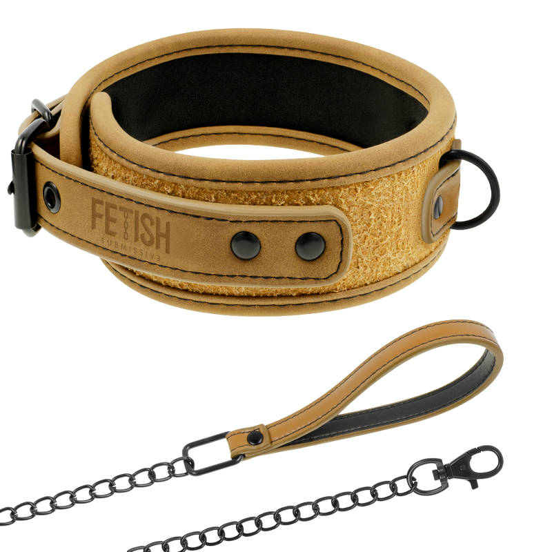 Neoprene-lined chain necklace