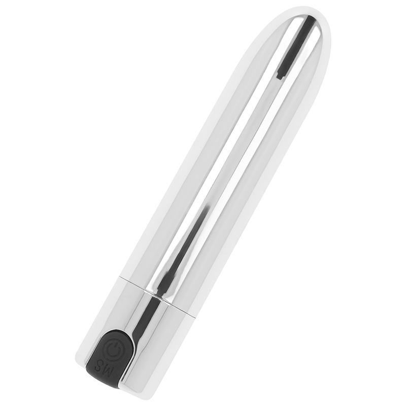 Silver vibrating bullet 9.5 cm