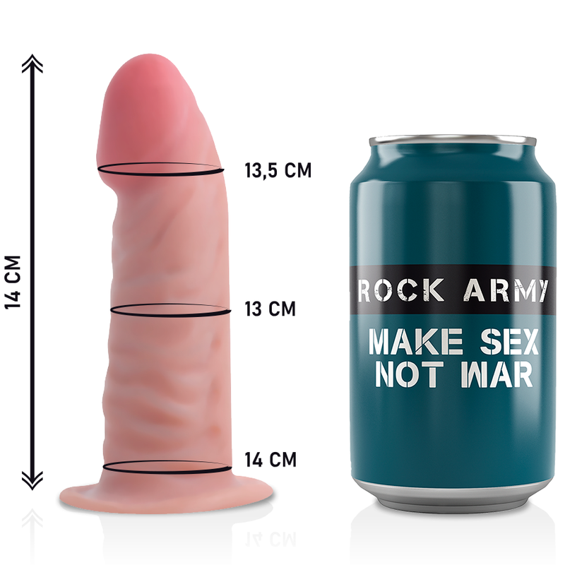 Harness + realistic double density tiger dildo 14 cm -o- 4.46 cm