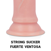 Harness + realistic double density tiger dildo 14 cm -o- 4.46 cm