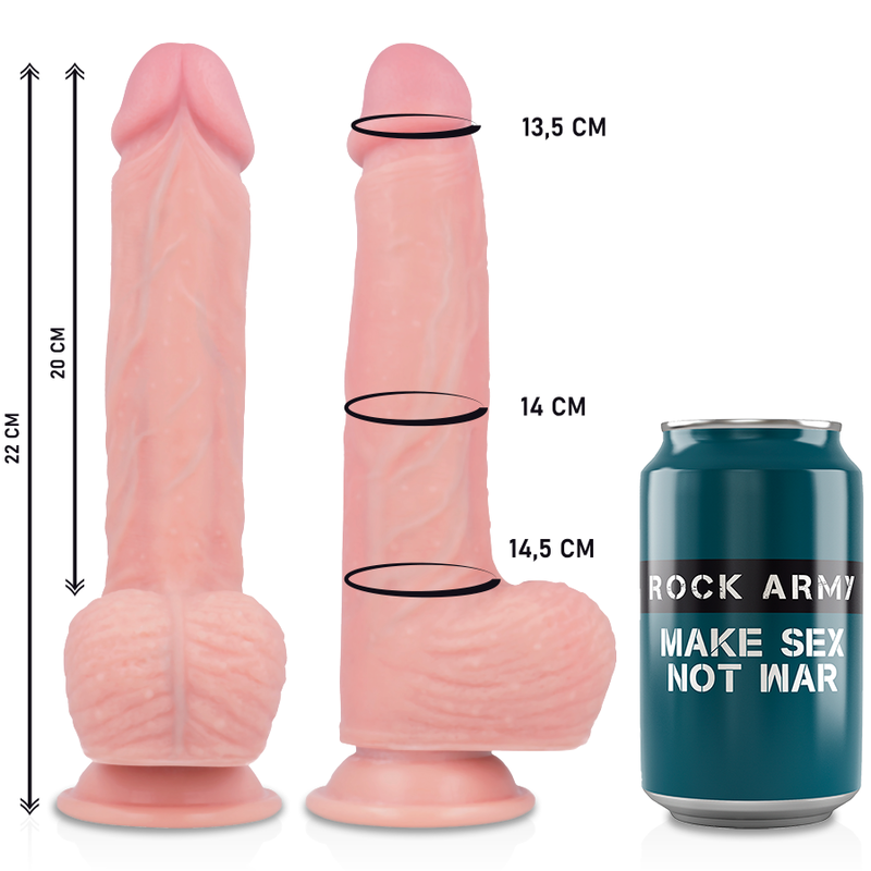 Harness + premium liquid silicone vibrator remote control apache 20.5 cm -o- 4.62 cm