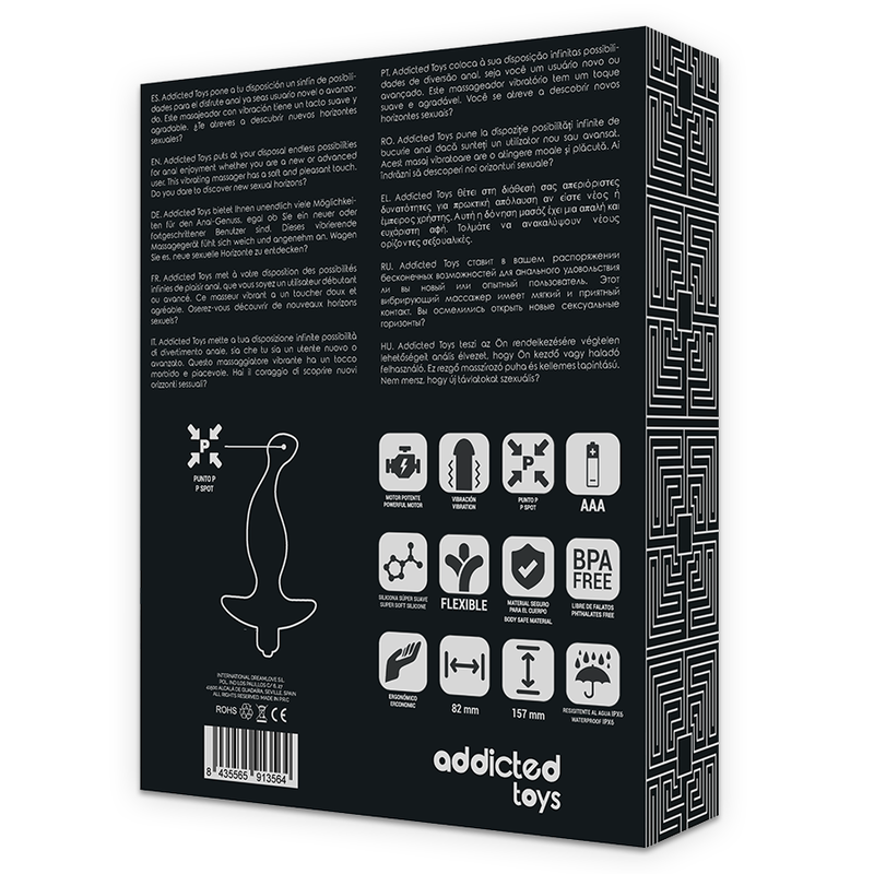 Anal massager with black vibration model 1